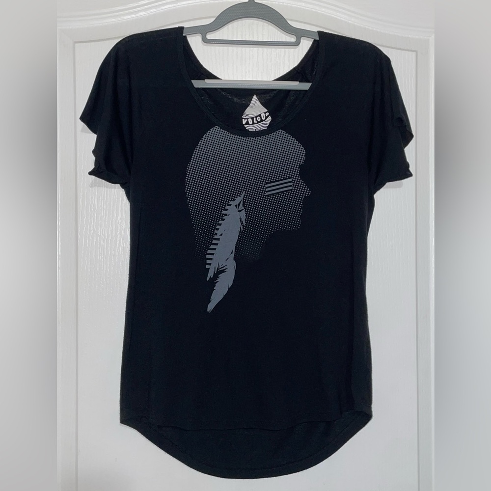 Y2K Volcom Black Graphic Tee